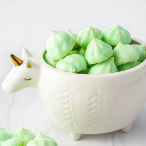 Mint Keto Meringue Cookies Recipe Image