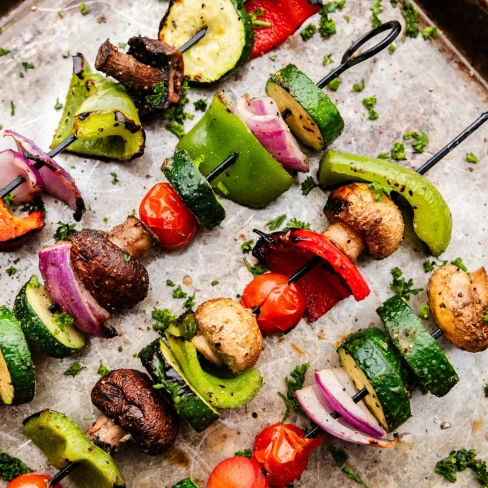 Grilled Vegetable Kebabs Image