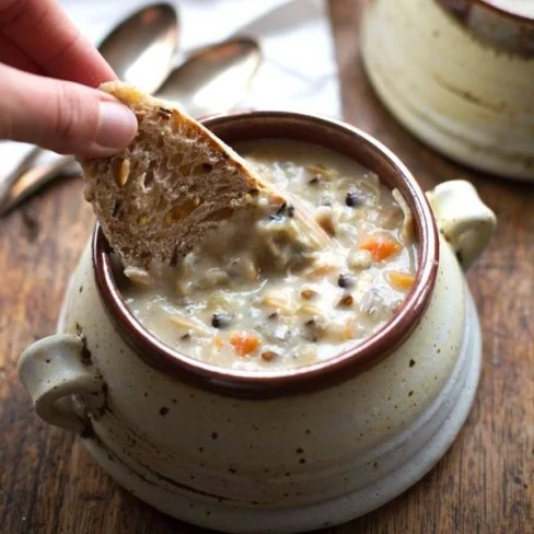 Crockpot Chicken Wild Rice Soup Image