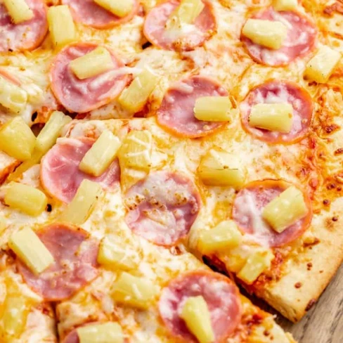 Homemade Hawaiian Pizza Image