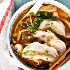 Mushroom Dumpling Hot and Sour Soup | Marion&#039;s Kitchen Recipe Page