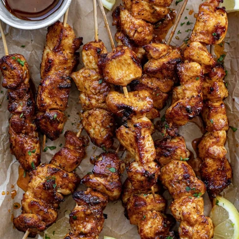 Lemon Pepper Chicken Skewers Image