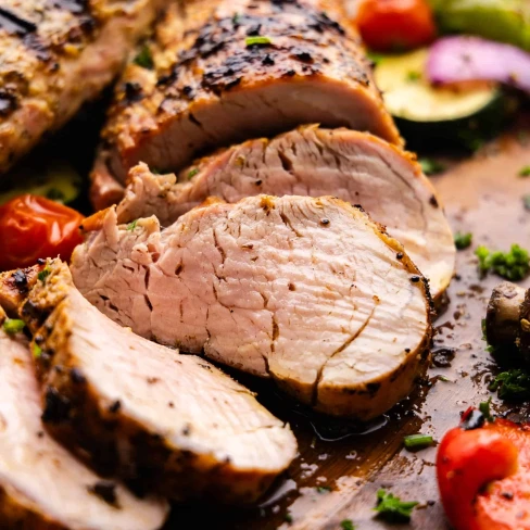 Juicy Dijon Grilled Pork Tenderloin Image