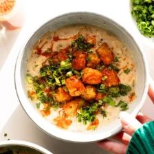 Super Creamy White Chicken Chili with Seasoned Tots Recipe Page