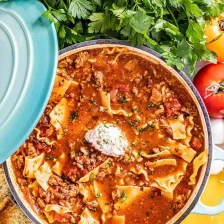 Homemade Lasagna Soup Recipe Page