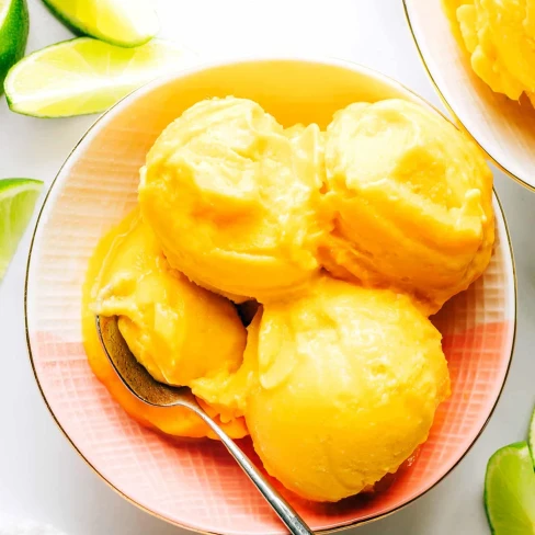 5-Minute Mango Lime Sorbet Image