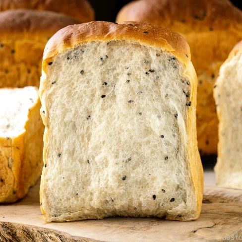 Black Sesame Milk Bread (Shokupan) Image