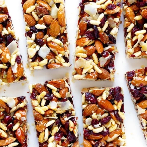 Cranberry Almond Protein Bars Image