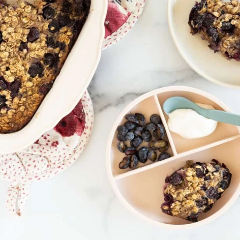 Blueberry Banana Baked Oatmeal Image