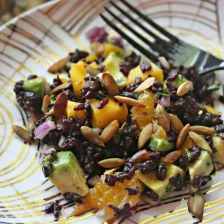 Fruity Black Rice Salad With Cilantro, Avocado, and Pepitas in Chili-Orange Vinaigrette Recipe Recipe Page