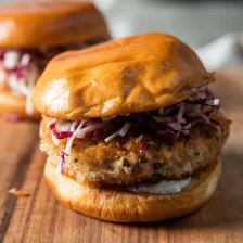 Salmon Burgers With Rémoulade and Fennel Slaw Recipe Recipe Page