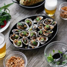 Grilled Clams (Vietnamese Style w/ Onions, Peanuts &amp; Garlic) Recipe Page