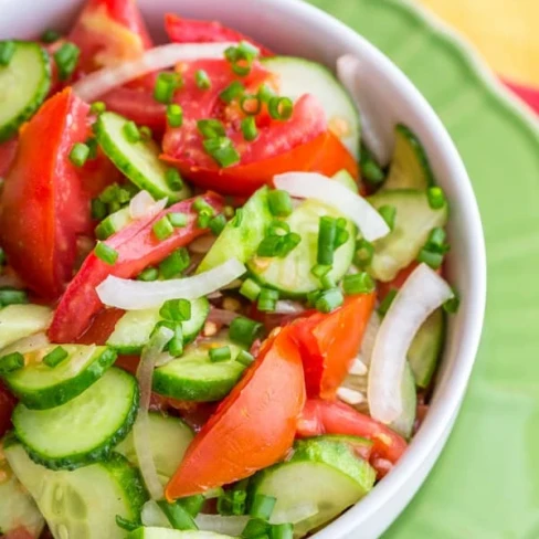 Cucumber and Tomato Salad Image