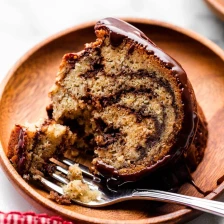 Chocolate Marble Banana Bundt Cake Recipe Page