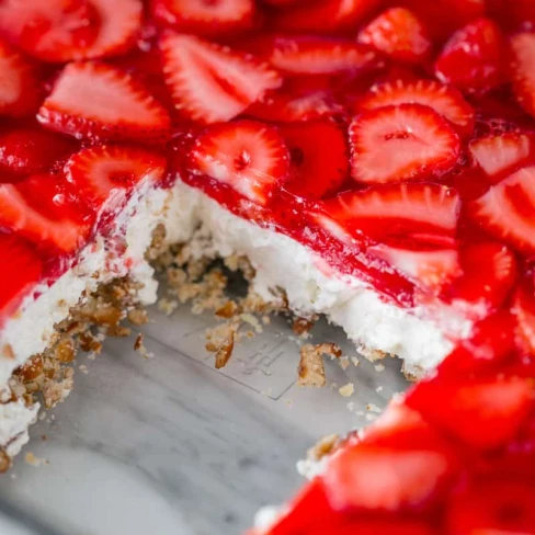 Strawberry Pretzel Salad Image