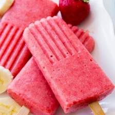 3 Ingredient Strawberry Banana Popsicles Recipe Page