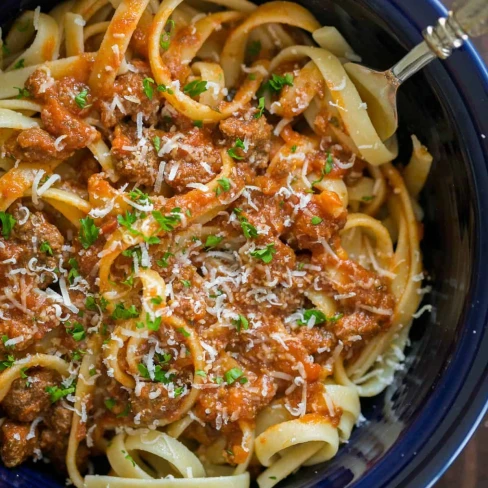 Slow Cooker Bolognese Sauce (Pasta Meat Sauce) Image