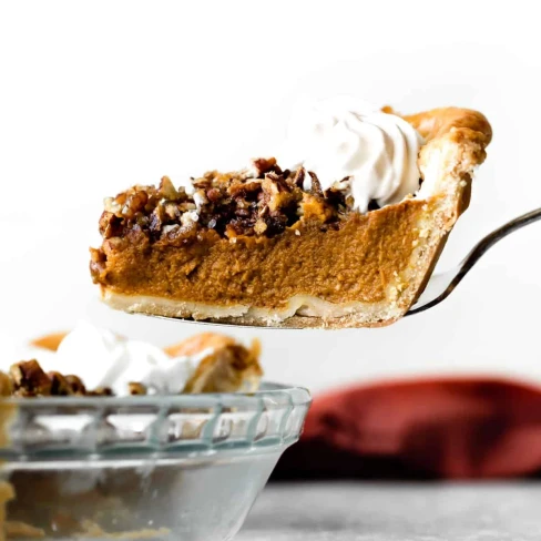 Pecan Praline Pumpkin Pie Image