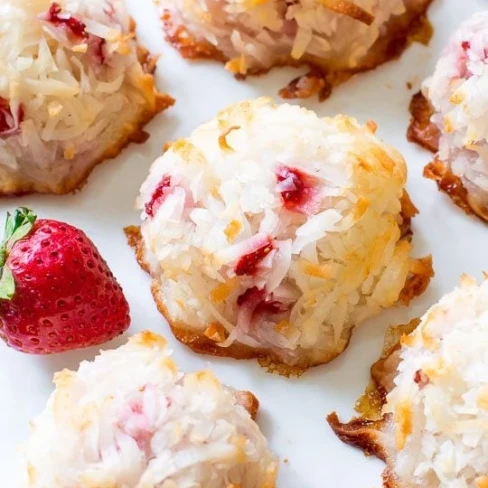 Strawberry Coconut Macaroons Image