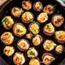 30-Minute Herb And Cream Cheese Stuﬀed Mushrooms Recipe Page