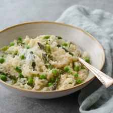 Spring Risotto with Asparagus &amp; Peas Recipe Page