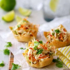 Thai Chicken Salad Wonton Cups Recipe Page