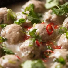 Vietnamese Pork Meatballs for Banh Mi Recipe Page