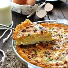 Hash Brown Crust Quiche Lorraine Recipe Page