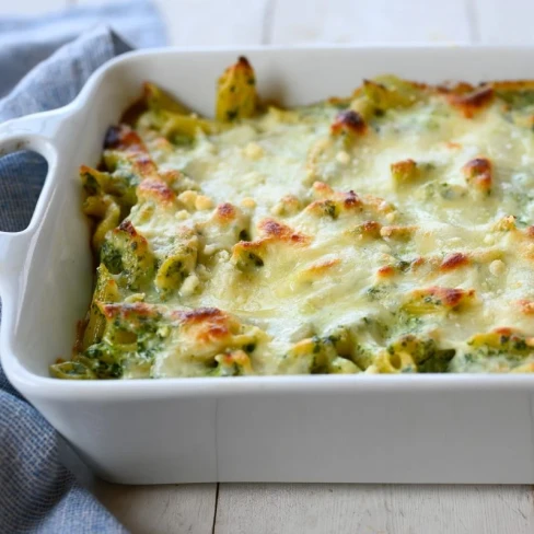 Baked Penne with Spinach, Ricotta &amp; Fontina Image