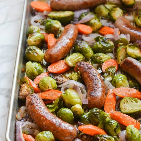 Sheet Pan Sausage and Vegetables Image