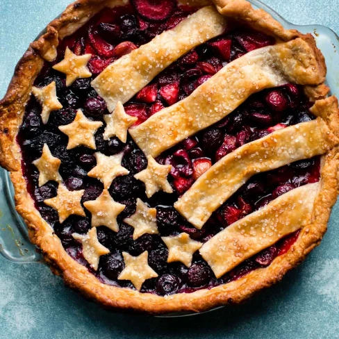 American Flag Pie Image