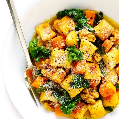 Brown Butter Gnocchi with Roasted Butternut Squash and Kale Image