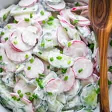 Creamy Cucumber Radish Salad Recipe Recipe Page