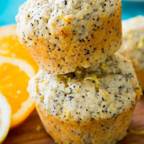 Orange Lemon Poppy Seed Muffins Image