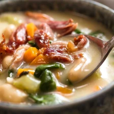 Slow Cooker Ham Bone Soup with Beans Recipe Page