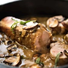 Pork Tenderloin with Creamy Marsala Sauce Recipe Page