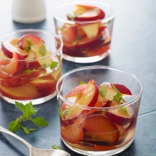 Stone Fruit with Ginger-Lime Syrup and Mint Recipe Page