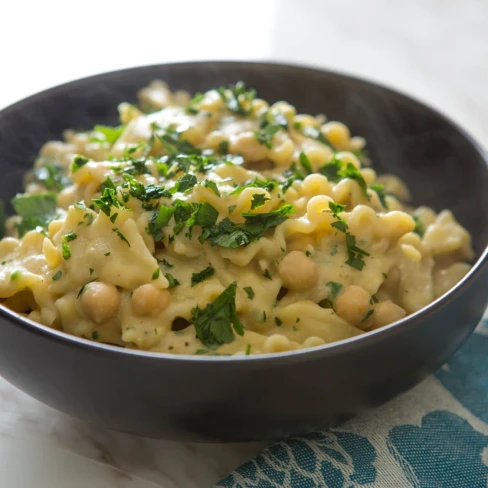 Pasta With Vegan Chickpea Sauce Recipe Image