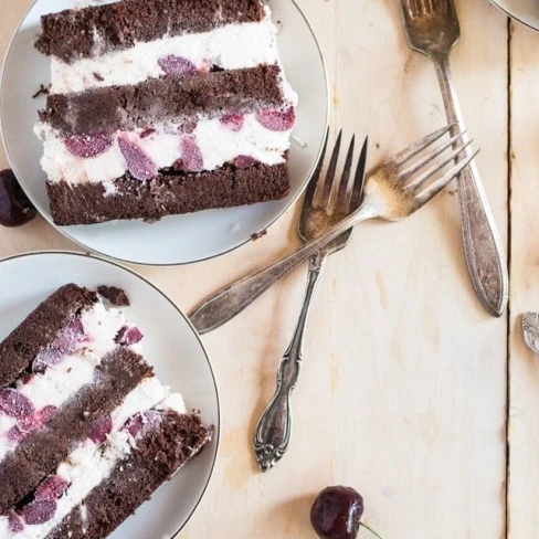 Black Forest Ice Cream Cake Image