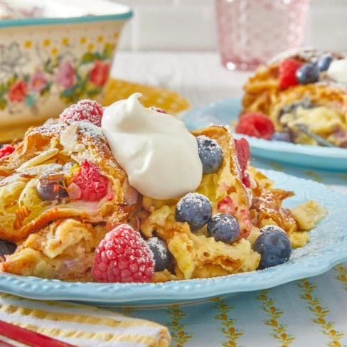 White Chocolate Croissant Bread Pudding Image