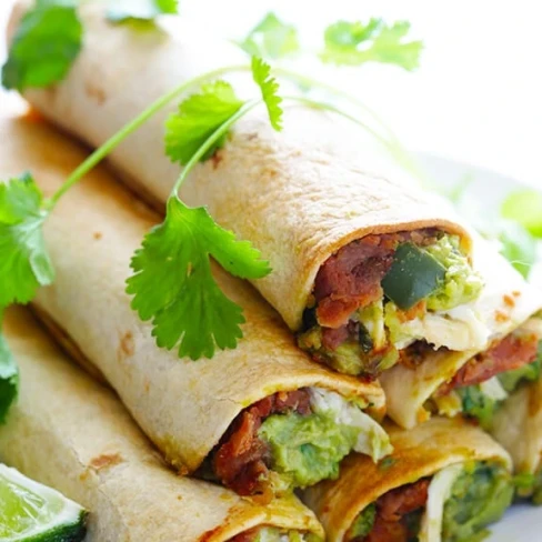 5-Ingredient Chicken Guacamole Taquitos Image