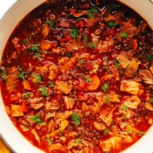 Vegetarian Cabbage Roll Soup Recipe Page