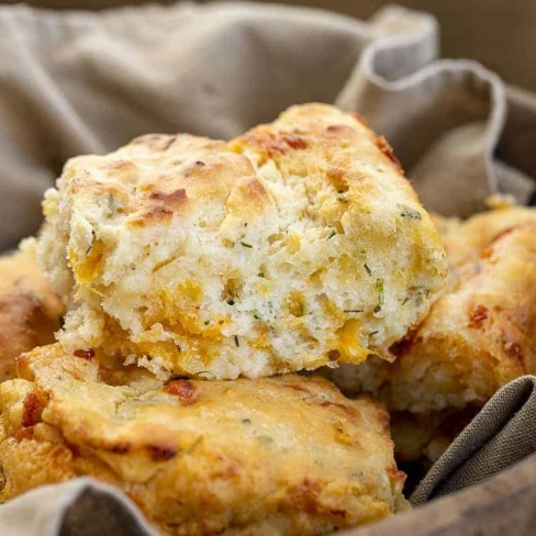 Cheesy Butter Swim Biscuits Image