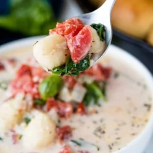 Creamy Spinach Tomato Gnocchi Soup Recipe Page