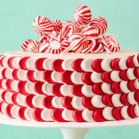 Candy Cane Cake Image