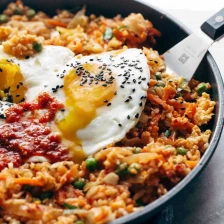 Kimchi Fried Rice With Eggs Recipe Page