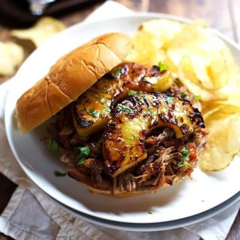 Grilled Pineapple Pork Sandwiches Image