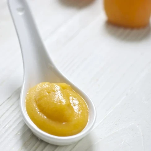 APRICOT + PEAR + COCONUT OIL BABY FOOD PUREE Image