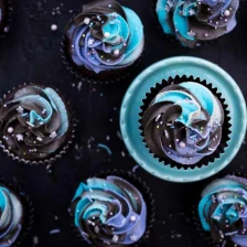 Vegan Chocolate Galaxy Cupcakes Recipe Page