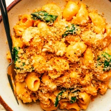 Smoky Pumpkin Mac and Cheese with Garlicky Breadcrumbs Recipe Page